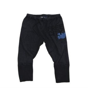 Free City Navy 3/4 Sweatpants